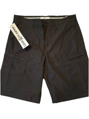 Martin Sports Cargo Shorts Black Size 36 NWT Heavy Motorcross